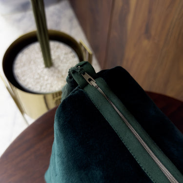 Velvet Makeup Travel Pouch Handmade Cosmetic Bag Luxury Velvet Travel Bag Makeup Skincare Organizer